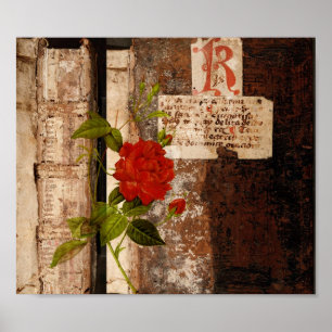 Poster Rose Grunge