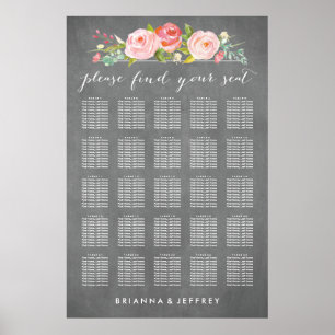 Poster Rose Jardin Floral Mariage Sein Graphique