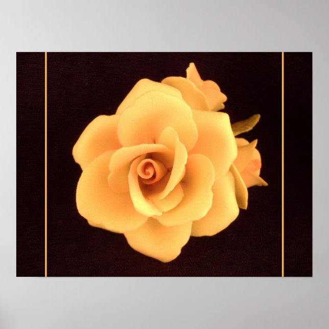 Poster Rose jaune, 2004 Photo. (Devant)