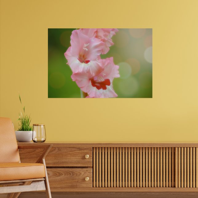 Poster Rose Joyeux Soleil brillant Gladiolus Fleurs Arty (Salon 2)
