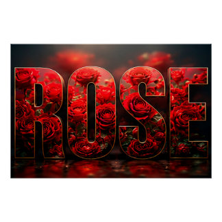 Poster Rose Luxury Botanical Floral Deco