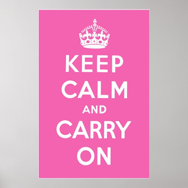 Poster Rose magenta (Devant)