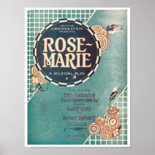 Poster Rose Marie A Musical Play Songbook Cover