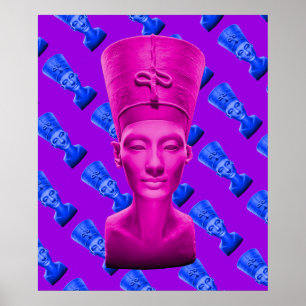 Poster rose Nefertiti