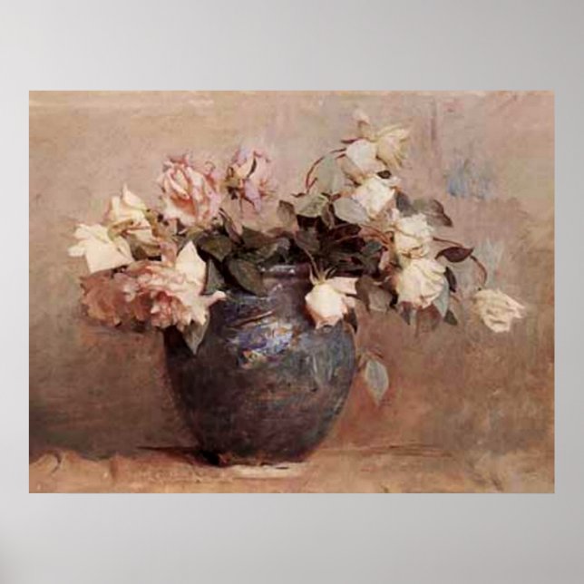 Poster Rose pâle (Devant)