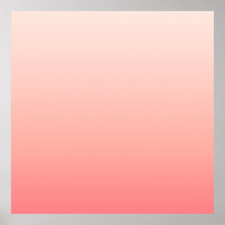 Poster Rose pâle et dégradé de pêche