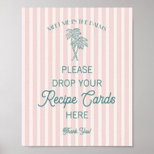 Poster Rose Palm Springs Plage Partagez une Recette Maria