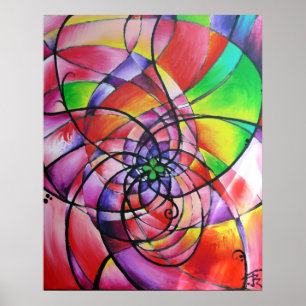Poster Rose par Greg Roberts - Beaux-arts