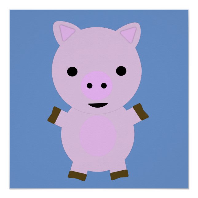 Poster Rose Piggy (Devant)