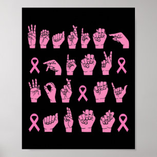 Poster Rose pour ma tante Langue des signes Langue du sei