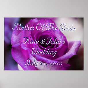 Poster Rose pourpre