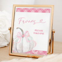 Poster Rose Preppy Citrouille Girl Anniversaire Fa