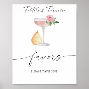 Poster Rosé prosecco - cadeaux de mariage, prenez-en un 