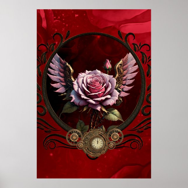 Poster Rose Steampunk (Devant)