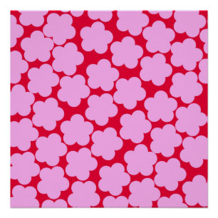 Poster Rose Y2K Bold Fleur sauvage vibrant Printemps Art