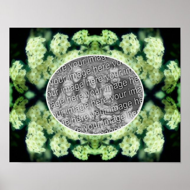 Poster Roses blanches sauvages débridées Créez votre prop (Devant)