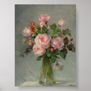 Poster Roses dans un vase