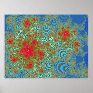 Poster Roses de bulle