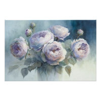Roses de chou dans le papier de découpage Vase