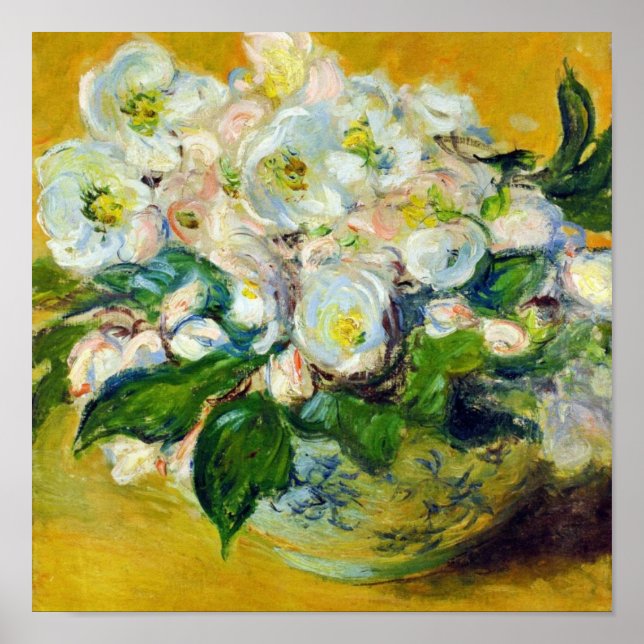 Poster Roses de Noël - Claude Monet (Devant)