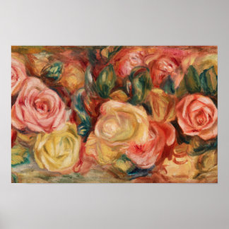 Poster Roses de Pierre-Auguste Renoir