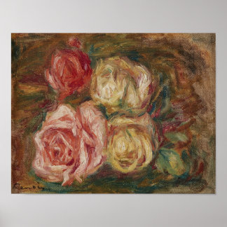 Poster Roses par Renoir