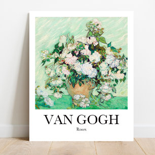 Poster Roses par Vincent van Gogh