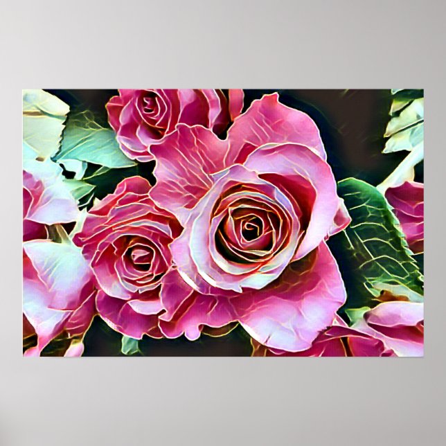 POSTER ROSES ROSES ROSES (Devant)