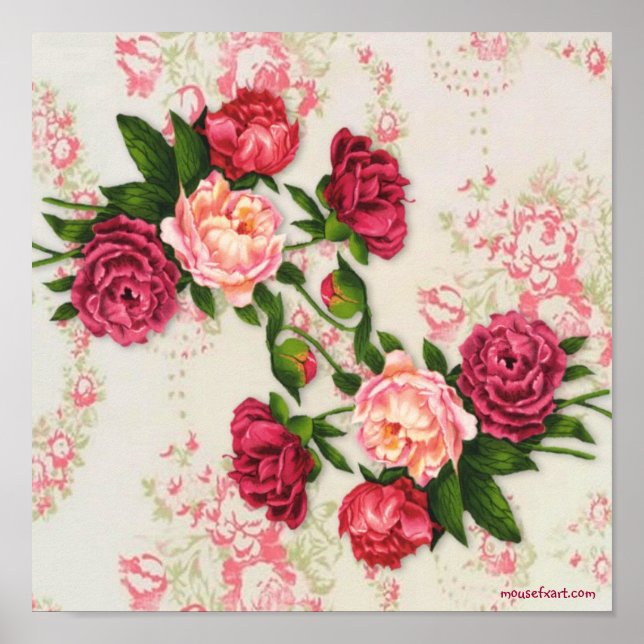 Poster Roses roses roses imprimées (Devant)