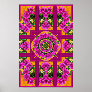 Poster Roses sauvages