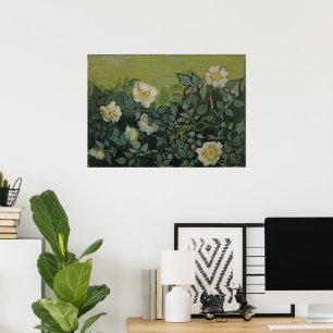 Poster Roses sauvages par Vincent van Gogh
