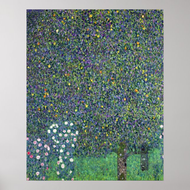 Poster Roses sous les arbres, c.1905 (Devant)