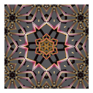 Poster Rosette Dorée