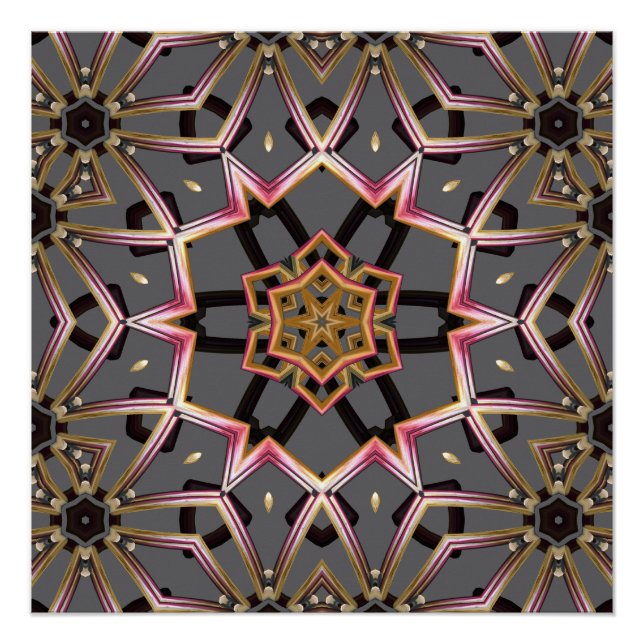 Poster Rosette Dorée (Devant)