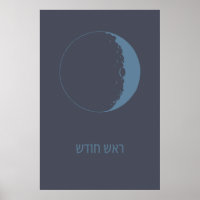 Rosh Chodesh - Nouvelle Lune juive en hébreu