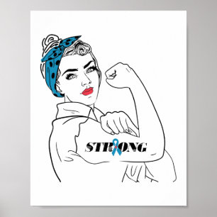 Poster Rosie forte Type 1 Diabète Maman Type 1 Diabète