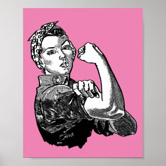 Poster Rosie Le Féministe Riveter (Rose)
