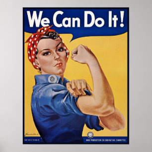 Poster Rosie the Riveter Strong Women in the Workforce 