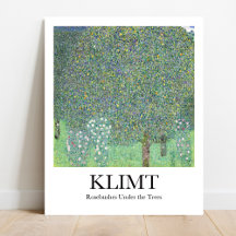 Rosiers sous les arbres par Gustav Klimt