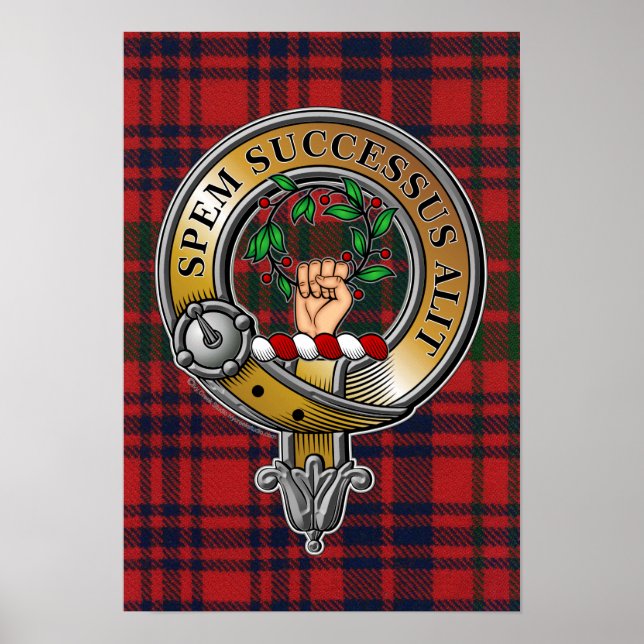 Poster Ross Tartan & Badge (Devant)