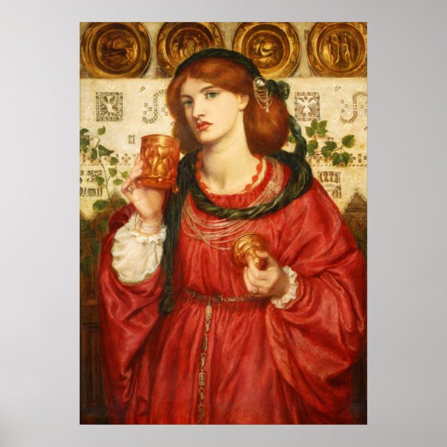 Poster Rossetti The Loving Cup CC0175 (Devant)