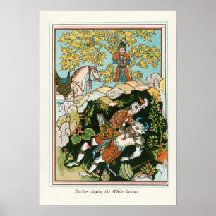 Poster Rostam tuant le génie blanc