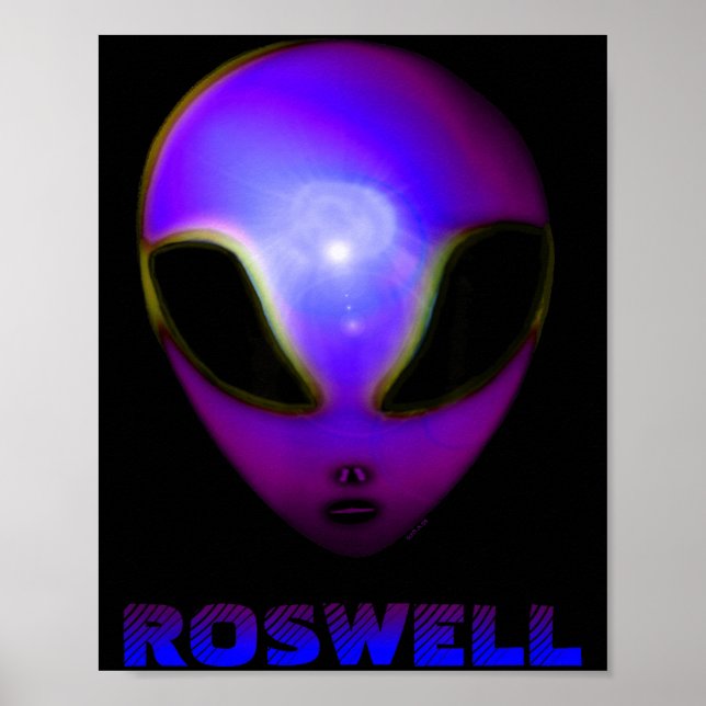 Poster Roswell New Mexico Alien  (Devant)