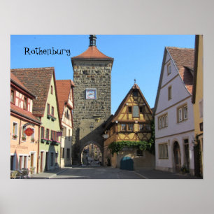 Poster Rothenburg, Allemagne