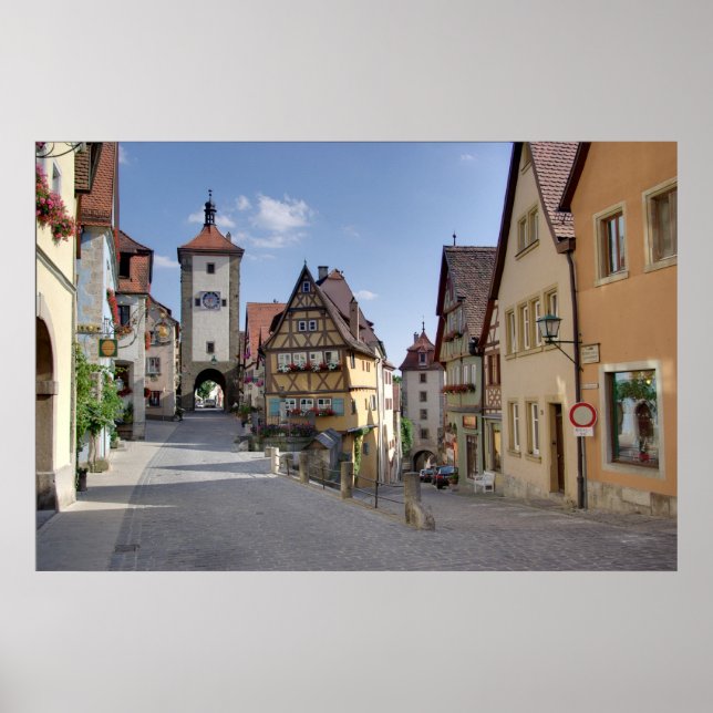 Poster Rothenburg ob der Tauber Allemagne (Devant)
