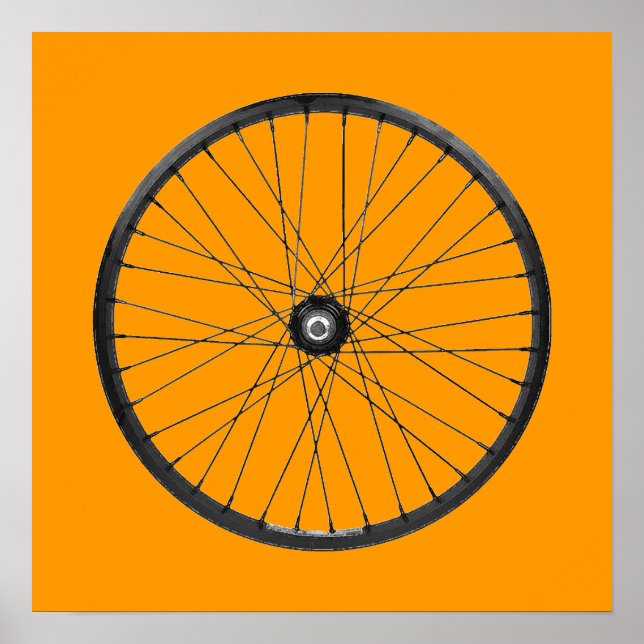 Poster roue à vélo (Devant)