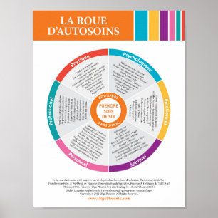 Poster Roue auto-entretenue en couleur! Français.