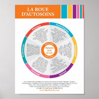 Poster Roue auto-entretenue en couleur! Français.