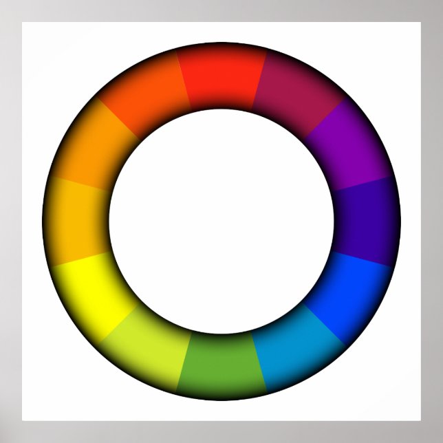 Poster roue couleur (Devant)