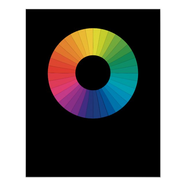 Poster Roue couleur artiste (Devant)